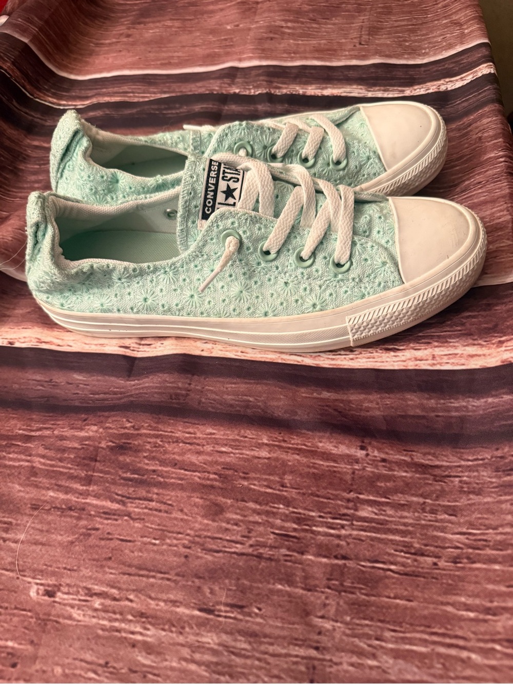 Converse Chuck Taylor All Star Madison Green & White Sneakers US 8